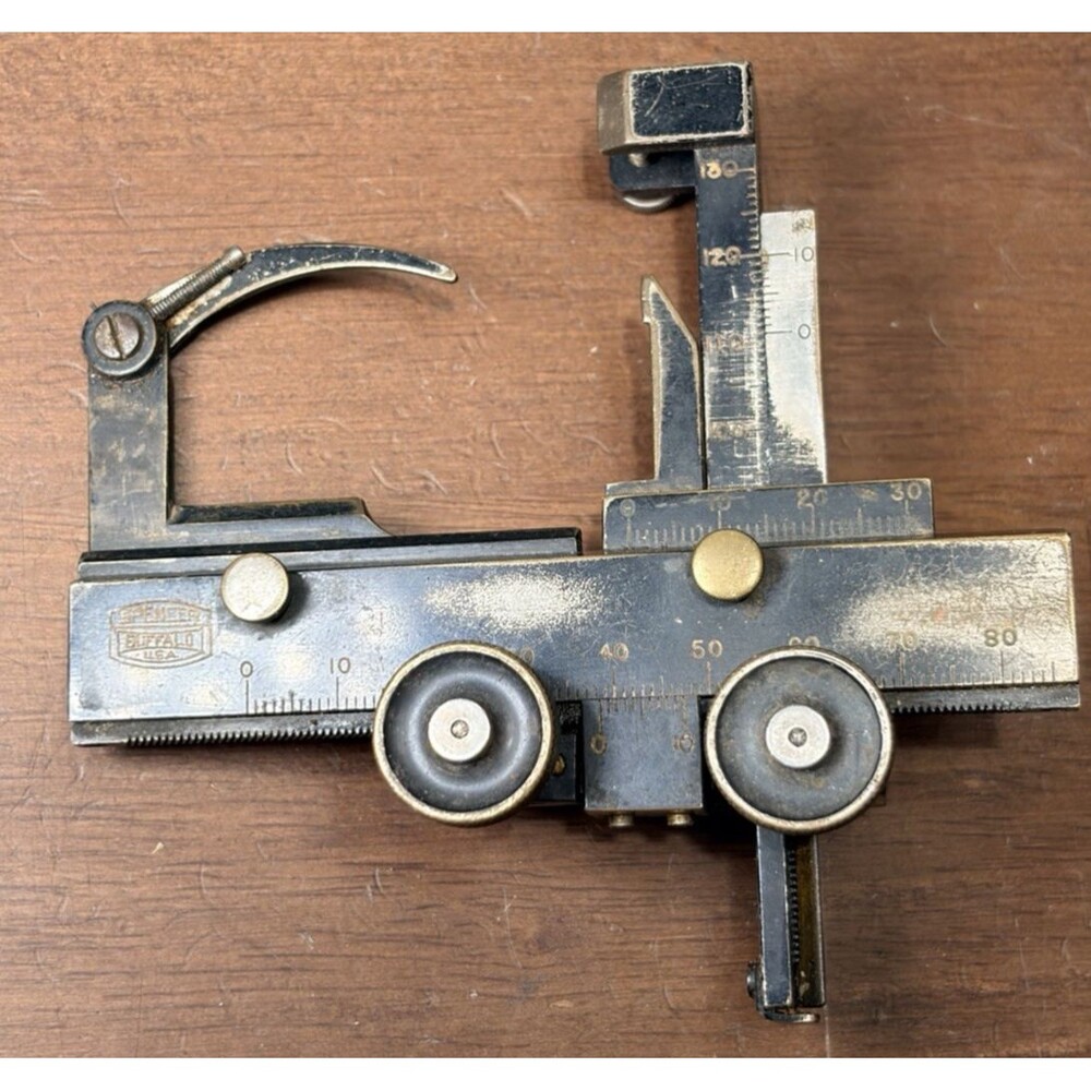 Vtg Spencer Mechanical Stage Microscope  Caliper Accessory for  Laboratory